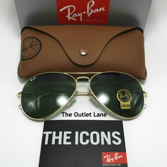 Model Display RayBan Aviator Green RB3025 G15 - Picture 14 of 16